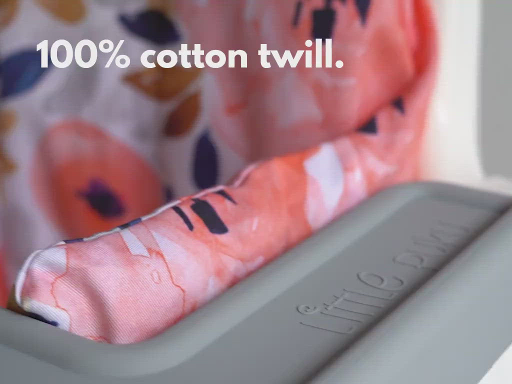 Load and play video in Gallery viewer, Bone Dots on Sage Highchair Cushion Cover