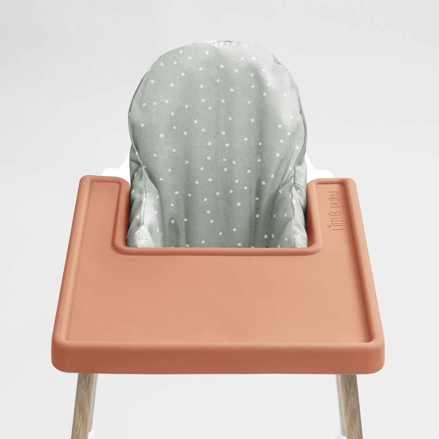 IKEA Highchair Cushion Cover with Raw Sienna Placemat