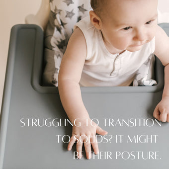 Is your baby struggling to transition to solids? It might be their posture. - Little Puku
