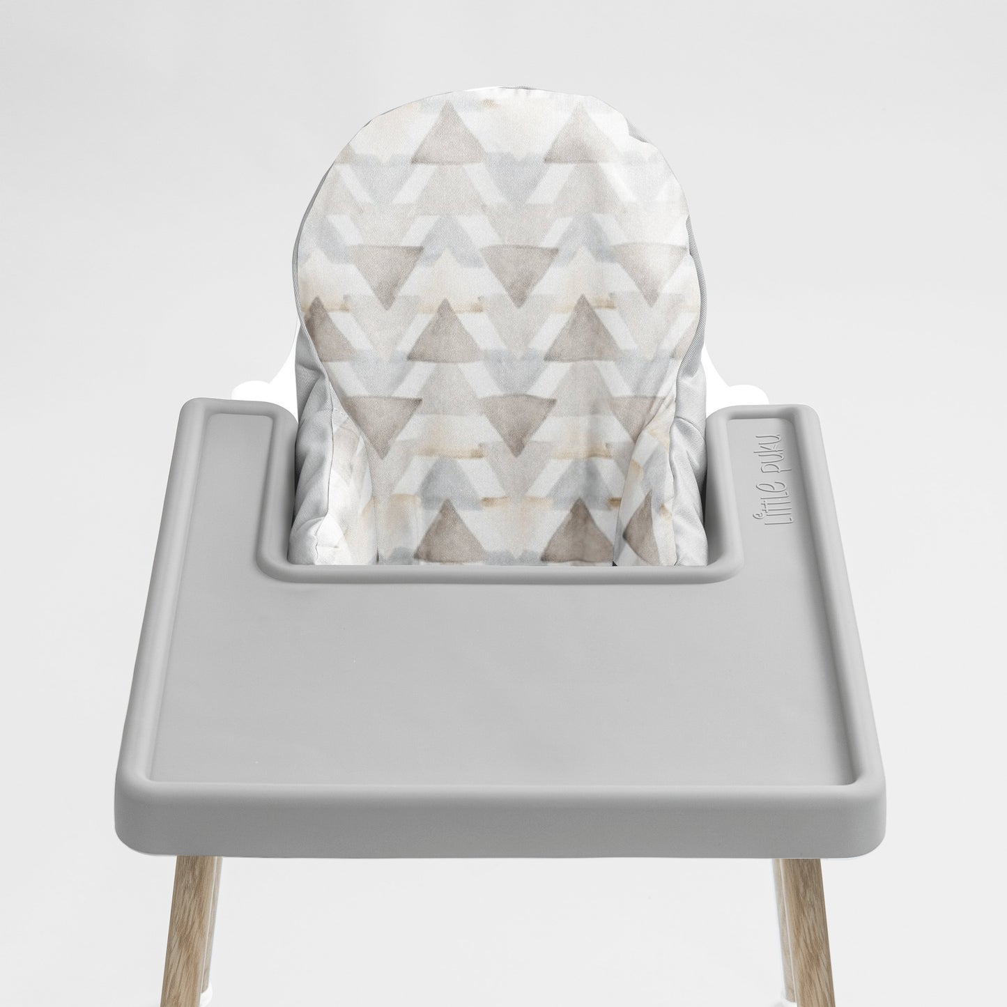 Watercolour Triangles Highchair Cushion Cover - Little Puku