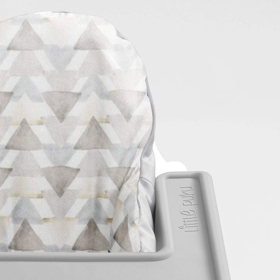 Watercolour Triangles Highchair Cushion Cover - Little Puku