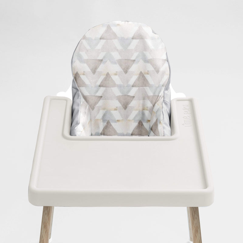Watercolour Triangles Highchair Cushion Cover - Little Puku