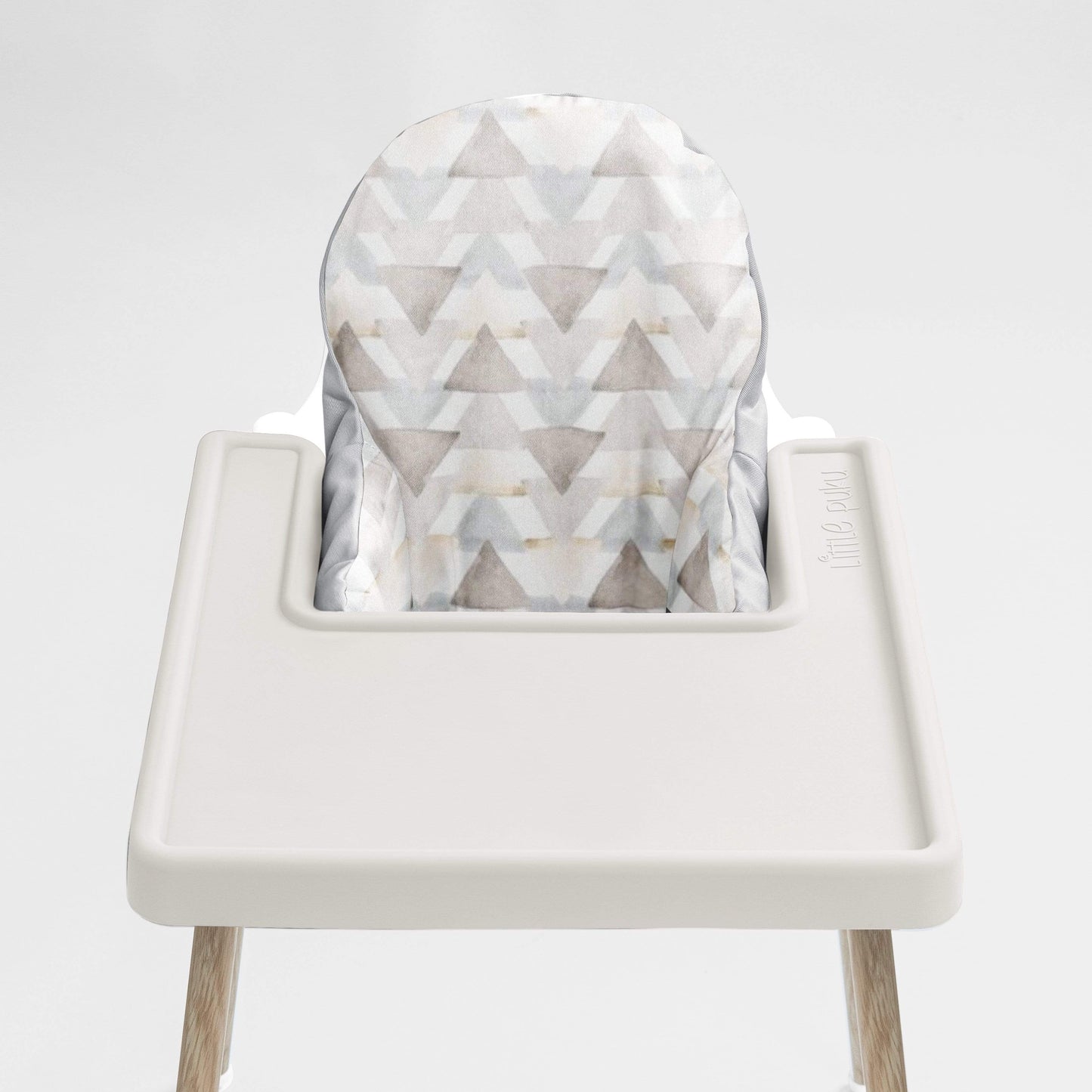 Watercolour Triangles Highchair Cushion Cover - Little Puku