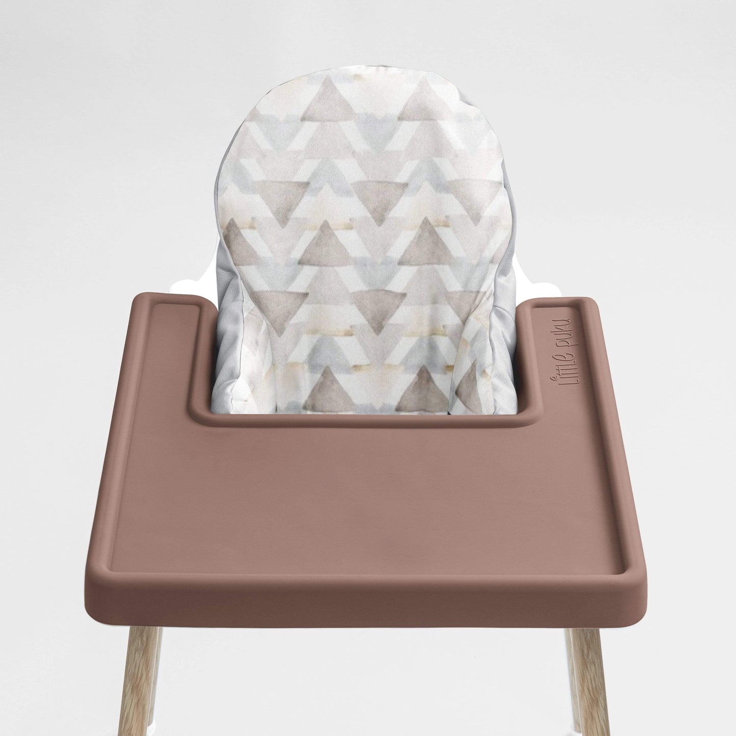 Watercolour Triangles Highchair Cushion Cover - Little Puku