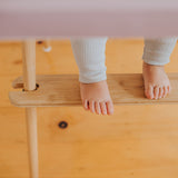 IKEA Highchair Leg Wraps in Bamboo with Matching Footrest