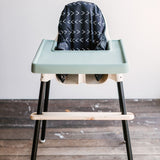 IKEA Highchair Footrest in Matte Black with Footrest in Maple